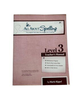 All About Spelling Level 3 Teacher's Manual Marie Rippel Homeschool Curriculum